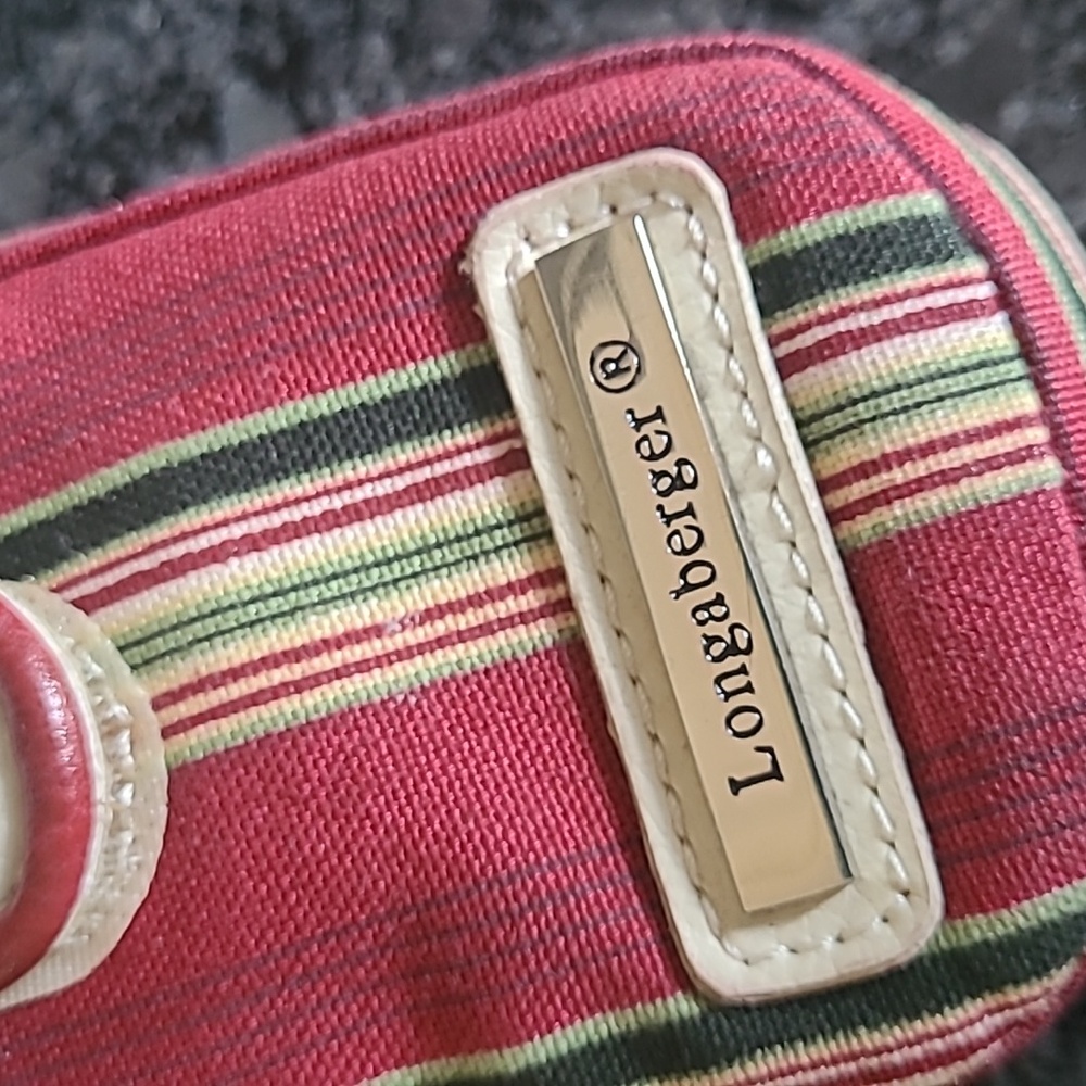 Longaberger Striped ID/Hand Sanitizer Holder - Picture 2 of 13